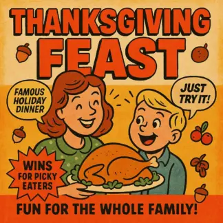 Thanksgiving Feast Wins for Picky Eaters – Printable Holiday Checklist | Digital Download for Families | What to Include in a Thanksgiving Menu for Picky Eaters