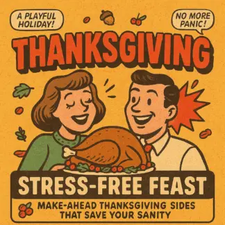 Stress-Free Feast: Make-Ahead Thanksgiving Sides That Save Your Sanity | Digital Guide for Easy Thanksgiving Meal Prep | thanksgiving sides you can make ahead