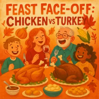 Feast Face-Off: Chicken vs Turkey | Ultimate Roast Chicken vs Turkey for Thanksgiving Guide | Flavor, Texture & Cooking Tips Digital Download