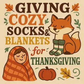 Giving Cozy Socks & Blankets for Thanksgiving | Digital Guide for Meaningful Holiday Gifting | Cozy Socks or Blankets as Thanksgiving Gifts eBook