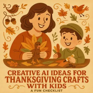 Creative AI Ideas for Thanksgiving Crafts with Kids: A Fun Checklist | AI Ideas for Thanksgiving Crafts for Kids | Printable Holiday Craft Guide