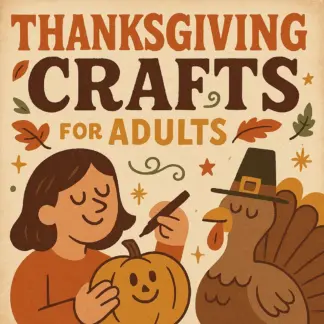 Thanksgiving Crafts for Adults – Easy & Fun Checklist | DIY Fall Décor Ideas, Printable Craft Guide for Thanksgiving Activities, Digital Download