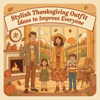 Stylish Thanksgiving Outfit Ideas to Impress Everyone | Thanksgiving Outfit Ideas eBook | Fall Fashion Guide for Women & Men | Digital Download for Holiday Style Inspiration