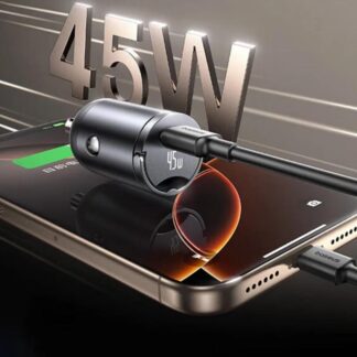 45W Fast Car Charger Dual USB PD QC PPS for Phones & Tablets