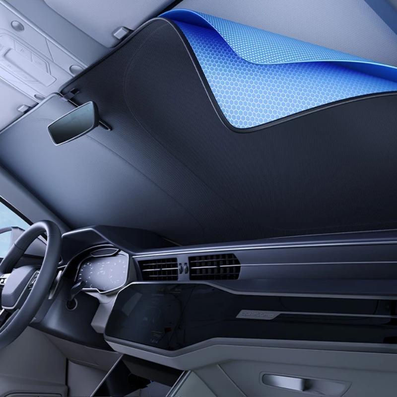 Car Windshield Sunshade - UV Protection Foldable Front Window Shade