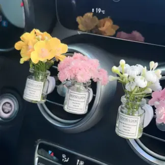 Auto Air Outlet Flower Vase Clips - Charming Car Ornaments