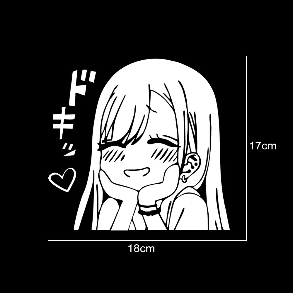 Cute Anime Girl JDM Car Sticker Vinyl Decal - Image 5