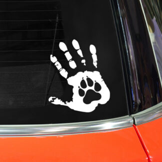 Pet Paw Print Car Sticker Vinyl Decal