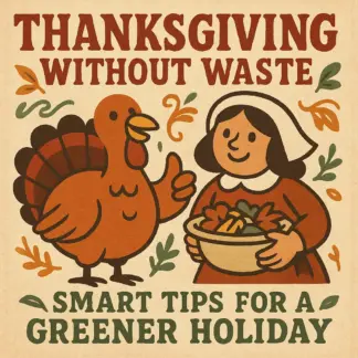 Thanksgiving Without Waste: Smart Tips for a Greener Holiday | Eco-Friendly eBook Guide | Zero-Waste Thanksgiving Planner | Sustainable Holiday Checklist | Digital Download