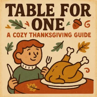 Table for One: A Cozy Thanksgiving Guide | Digital Download eBook | What to Cook for Thanksgiving When You’re Alone | Solo Holiday Ideas & Recipes
