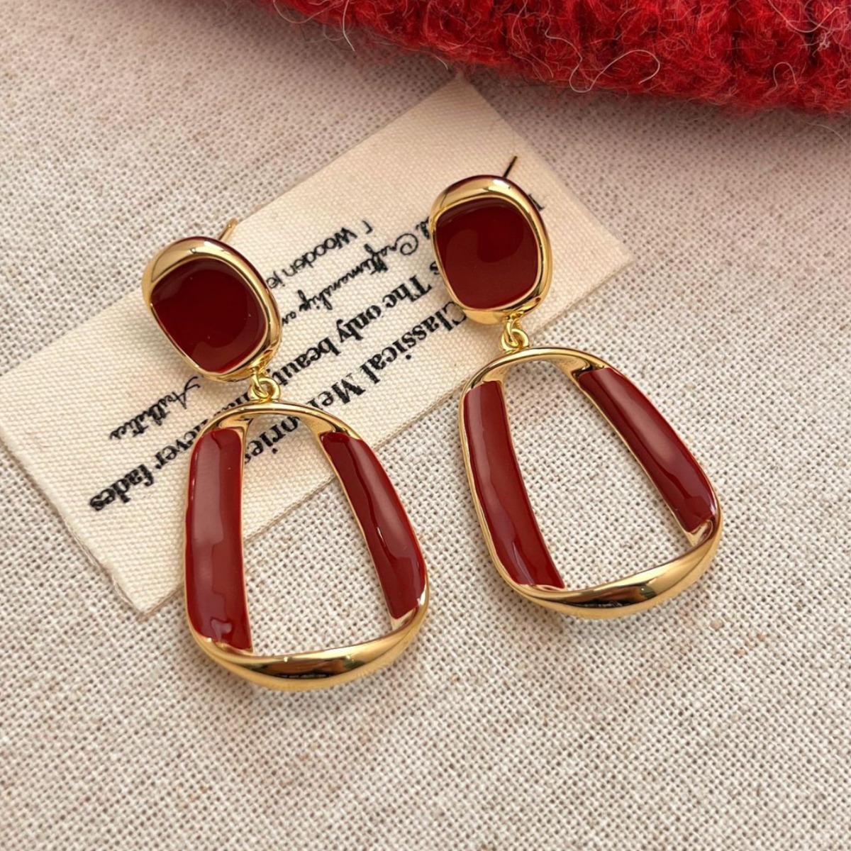 Hollow Out Square Dangle Earrings - Chic Geometric Jewelry for Women - Image 3