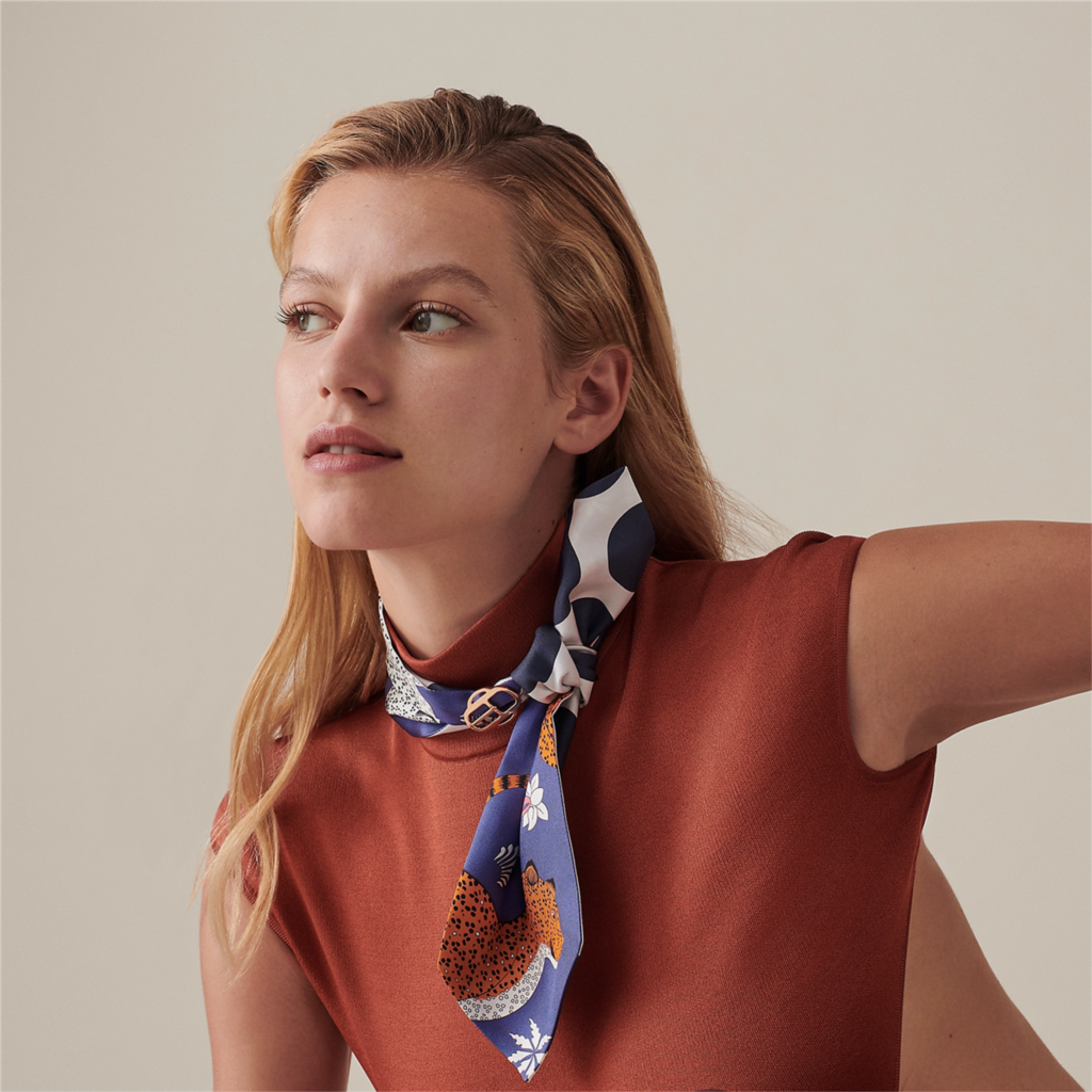 Silky Skinny Scarf for Women – Versatile Hair, Bag & Neck Accessory - Image 3