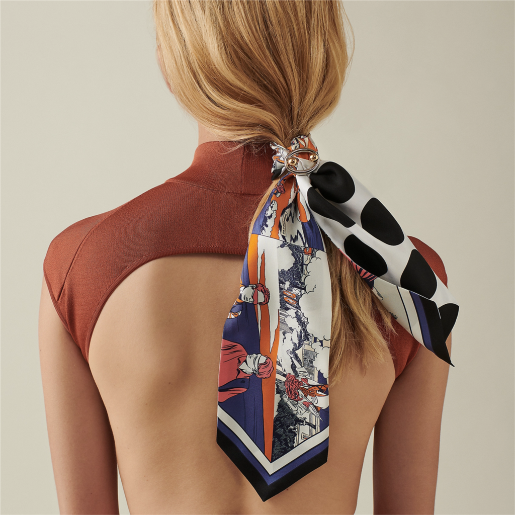 Silky Skinny Scarf for Women – Versatile Hair, Bag & Neck Accessory - Image 2