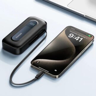 20W Fast Charging 10000mAh Power Bank with Retractable Type-C Cable