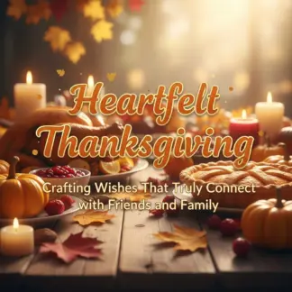 Heartfelt Thanksgiving: Crafting Wishes That Truly Connect with Friends and Family | Digital Guide for Meaningful thanksgiving wishes to friends and family | eBook, Gratitude Messages & AI Writing Prompts