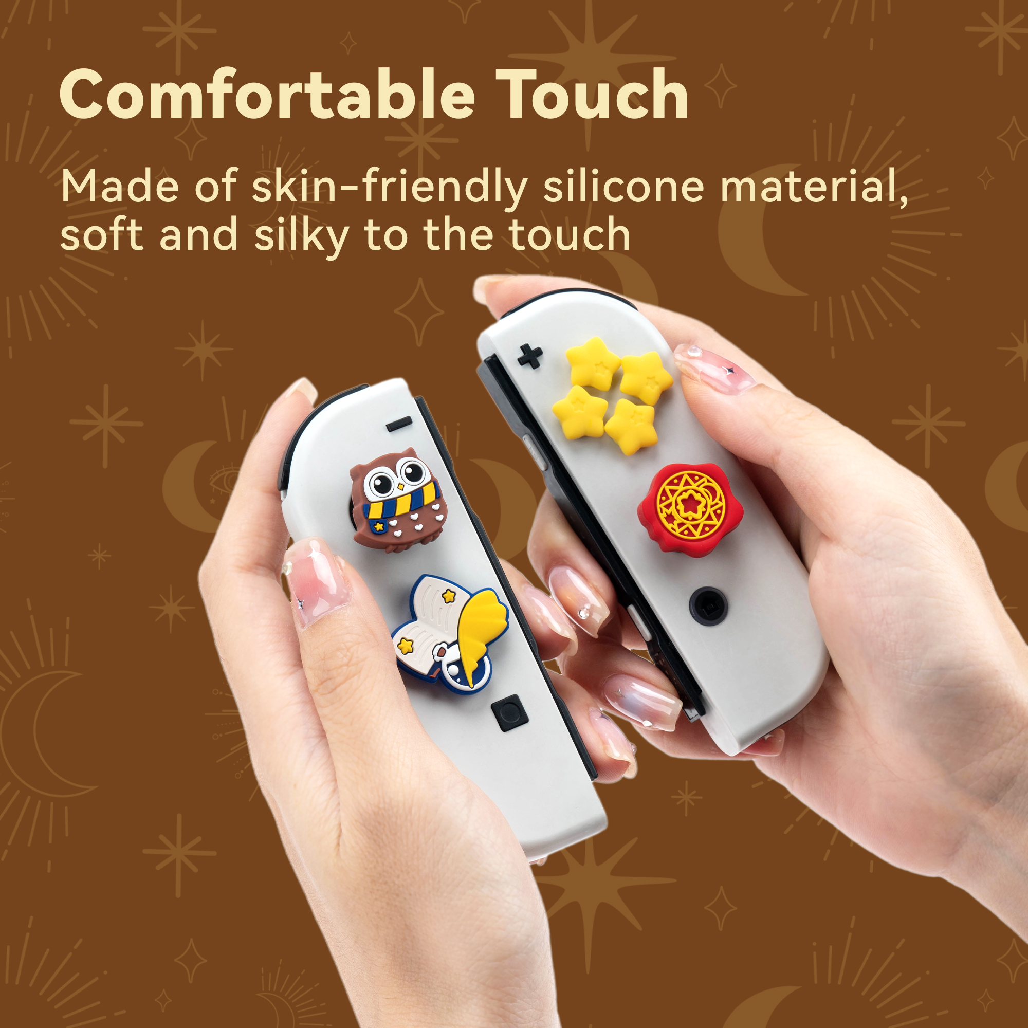 Magic School ABXY Button Caps & Thumb Grips for Nintendo Switch - Image 3