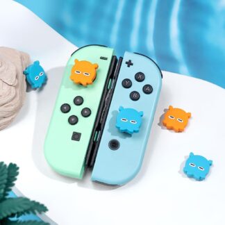 Silicone Thumbstick Caps for Nintendo Switch - Cute Sleepy Octopus Design