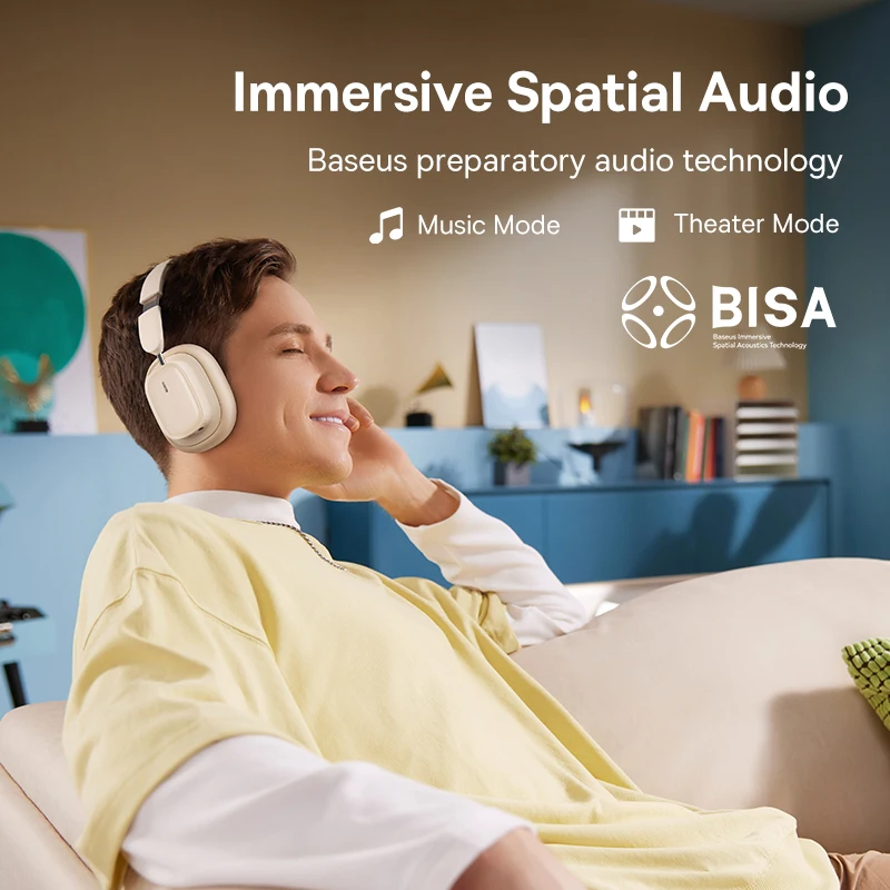 Wireless Noise-Cancelling Over-Ear Headphones with 3D Spatial Audio - Image 3
