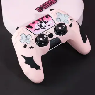 Sweetheart Skull Protective Skin Set for PS5 Controller with Thumb Grips & Sticker