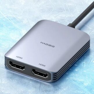 USB-A/C to Dual HDMI Adapter – Triple Display Converter for Mac & Windows