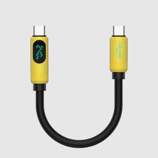 USB-C Fast Charging Cable 0.8ft with LED Power Display 240W PD Charger Cord