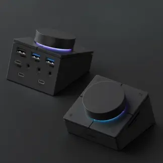 USB-C Docking Station with Volume Knob, Shortcut Keys & 4K Display Support