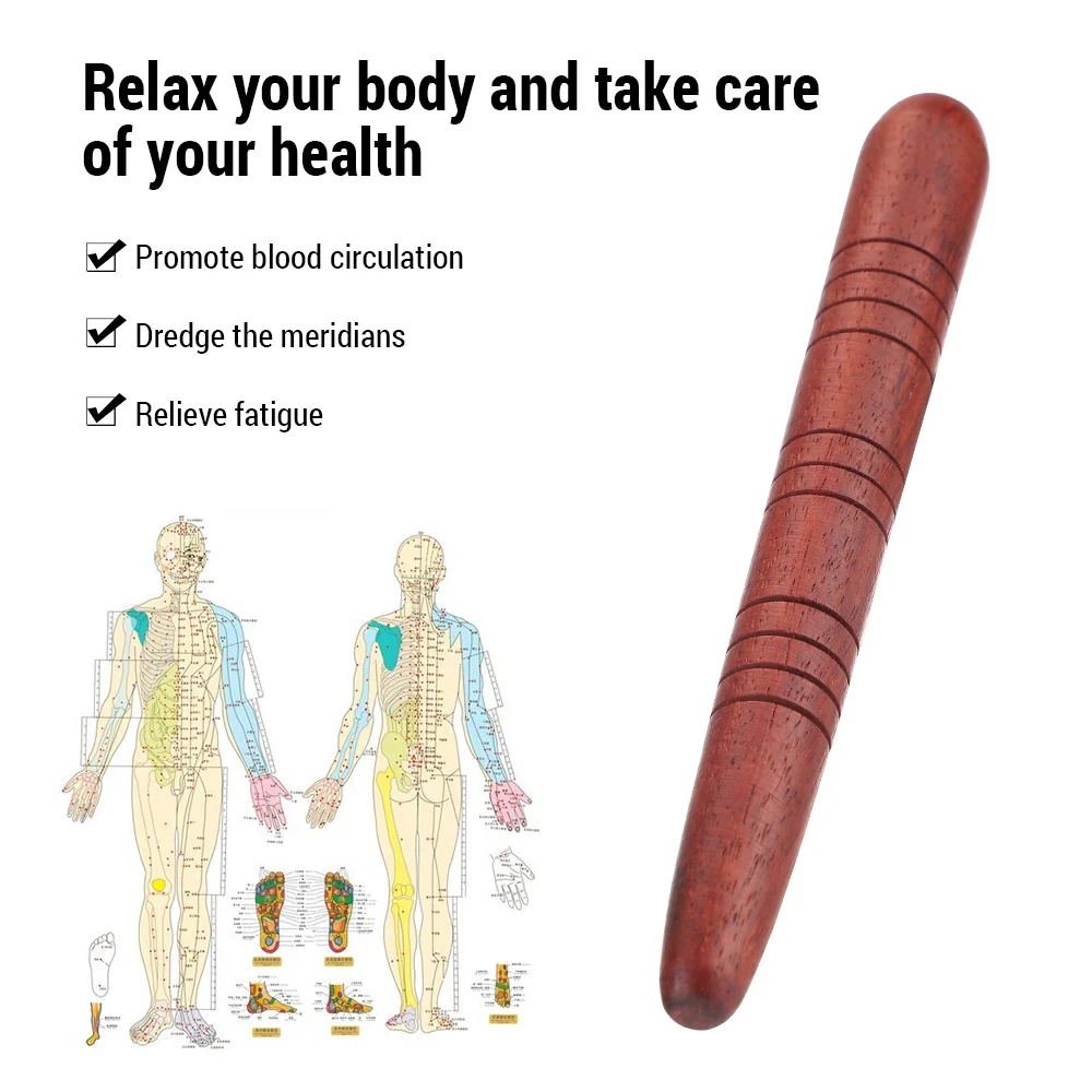 Wooden Thai Massage Stick – Handheld Acupoint & Meridian Therapy Tool - Image 3