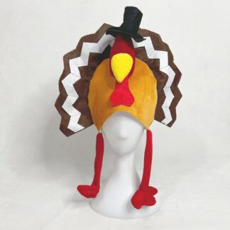 Funny Turkey & Chicken Leg Plush Hat – Holiday Party Costume Accessory