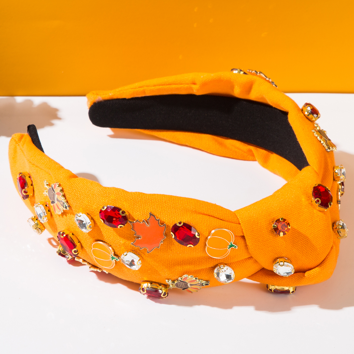 Thanksgiving Maple Leaf Holiday Headband for Women - Image 5