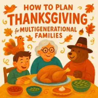 How to Plan Thanksgiving for Multigenerational Families | Printable Holiday Guide | Thanksgiving Hosting Tips | Family Gathering Planner | Digital Download