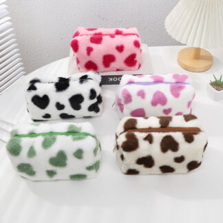 Plush Kawaii Cosmetic Bag – Cute Travel Makeup Organizer & Pencil Pouch
