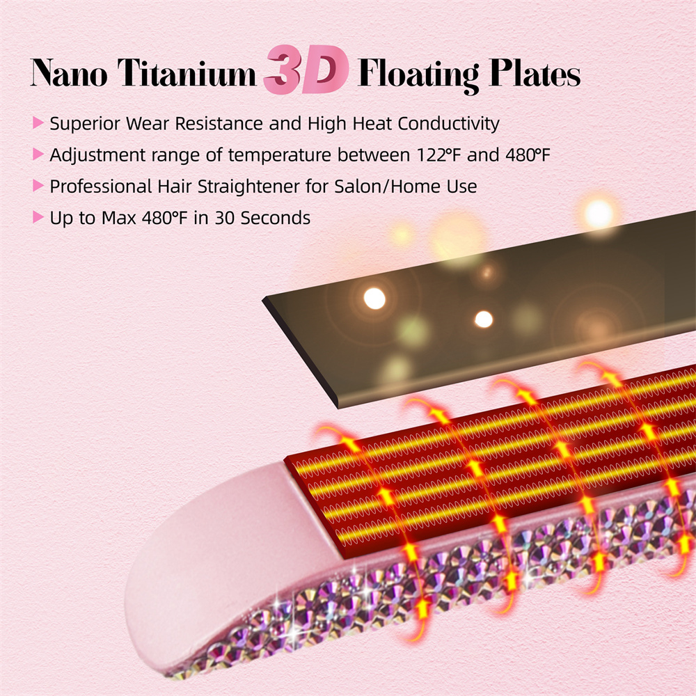 Luxury Rhinestone Hair Straightener - Image 3