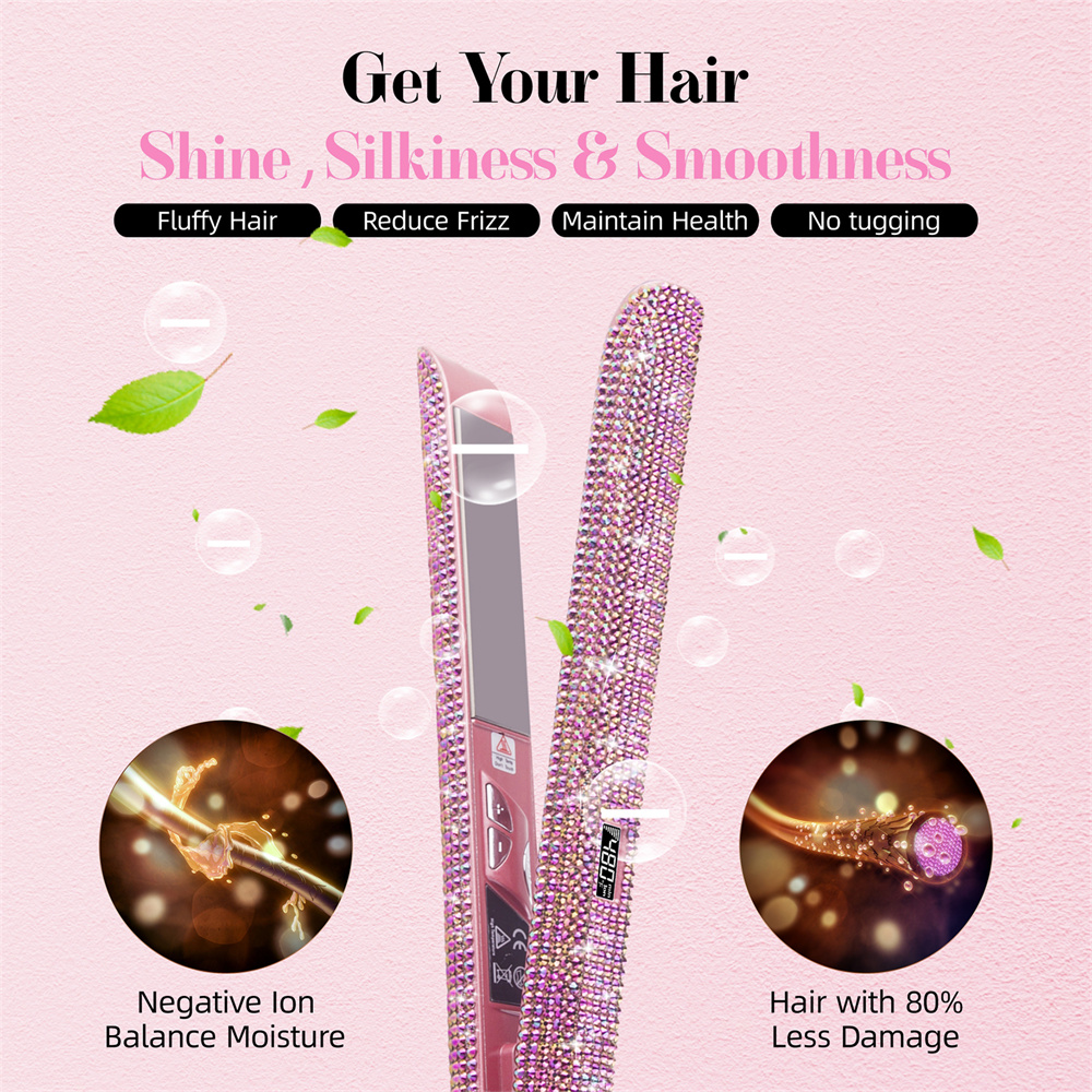 Luxury Rhinestone Hair Straightener - Image 2