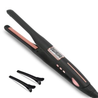 Mini Titanium Hair Curler & Straightener 450°F for Short Hair & Beard