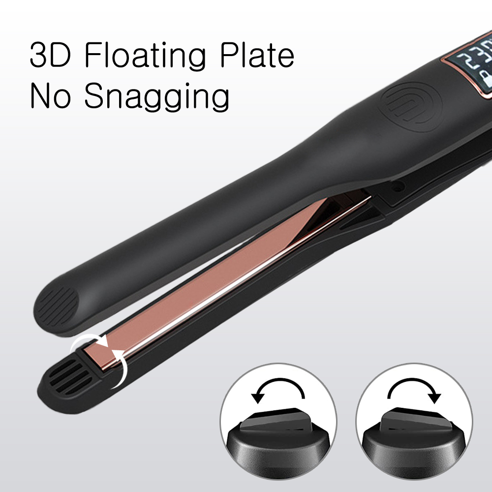 Mini Titanium Hair Curler & Straightener 450°F for Short Hair & Beard - Image 4