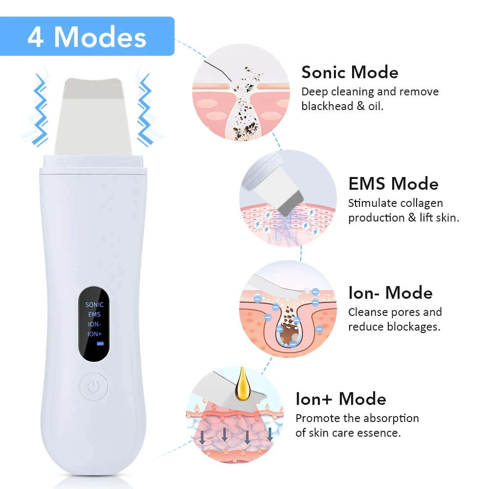 Electric Vacuum Blackhead Remover & Ultrasonic Skin Scrubber Facial Care Set - Image 6