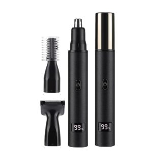 Rechargeable 3-in-1 Electric Nose & Ear Hair Trimmer for Men