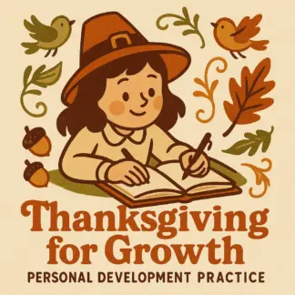 Thanksgiving for Growth: Personal Development Practice | Mindful Gratitude Guide for Self-Reflection, Goal Setting & Intentional Living | Digital Download for Personal Growth & Thanksgiving Mindfulness