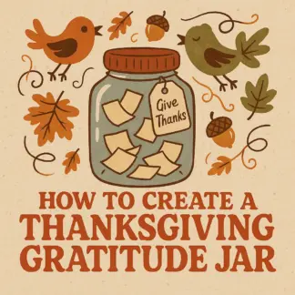 How to Create a Thanksgiving Gratitude Jar – Printable Guide for Families, Teachers & Self-Growth | Digital Download | How to Create a Gratitude Jar for Thanksgiving eBook