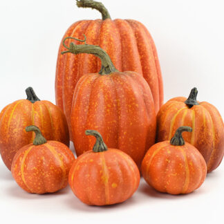 Artificial Pumpkin Set – Autumn Harvest & Thanksgiving Table Decor